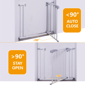 Double Door Baby Safe Gate for Stairs & Doorways