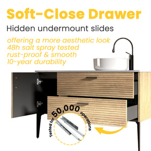 Emilia 48" Striped Bathroom Vanity