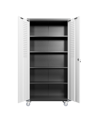 Garage Storage Cabinets with Locking Doors and 4 Adjustable Shelves