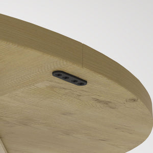 Farmhouse Round Dining Table With Storage Base