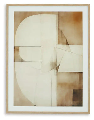 Corlain - Wall Art - Brown / Tan / White - Best Buy Furniture