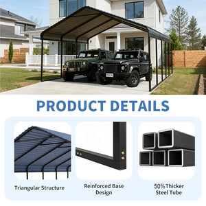 Heavy Duty Carport 20 x 20 Shelter