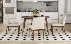 5-Piece Dining Table Set with 4 Chairs