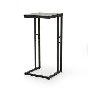 Essex Set of 2 Modern Black Metal End Tables