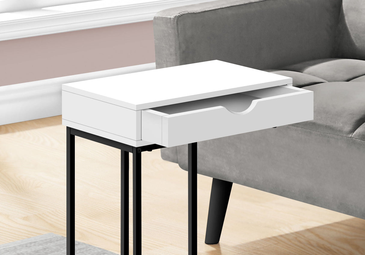 Accent Table, C - Shaped Contemporary & Modern Versatile Design - Best Buy Furniture
