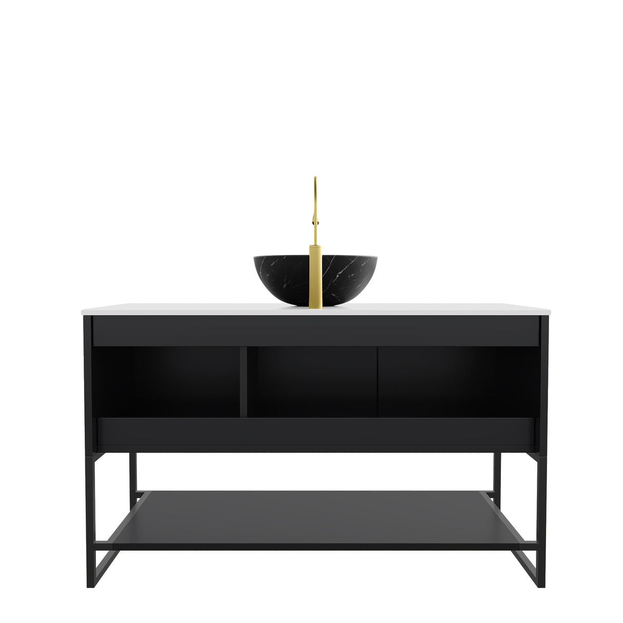 Tulio 48" Bathroom Vanity & Sink, Freestanding Storage Cabinet
