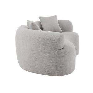 Modern Curved Loveseat