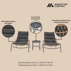 Sunset - 3 Piece Conversation Set
