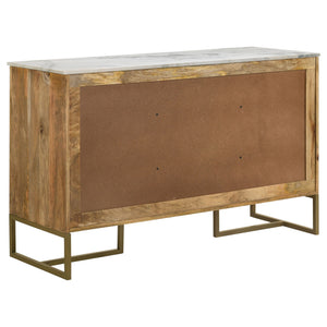 Paloma - 3 Door Herringbone Accent Cabinet - Natural