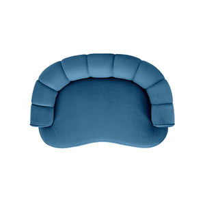 Halle 35.5" Rolled Arm Channel-Tufted Dog Sofa Bed, Medium, Satin