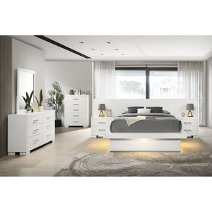 Tokyo - LED Panel Bed With Structured Headboard