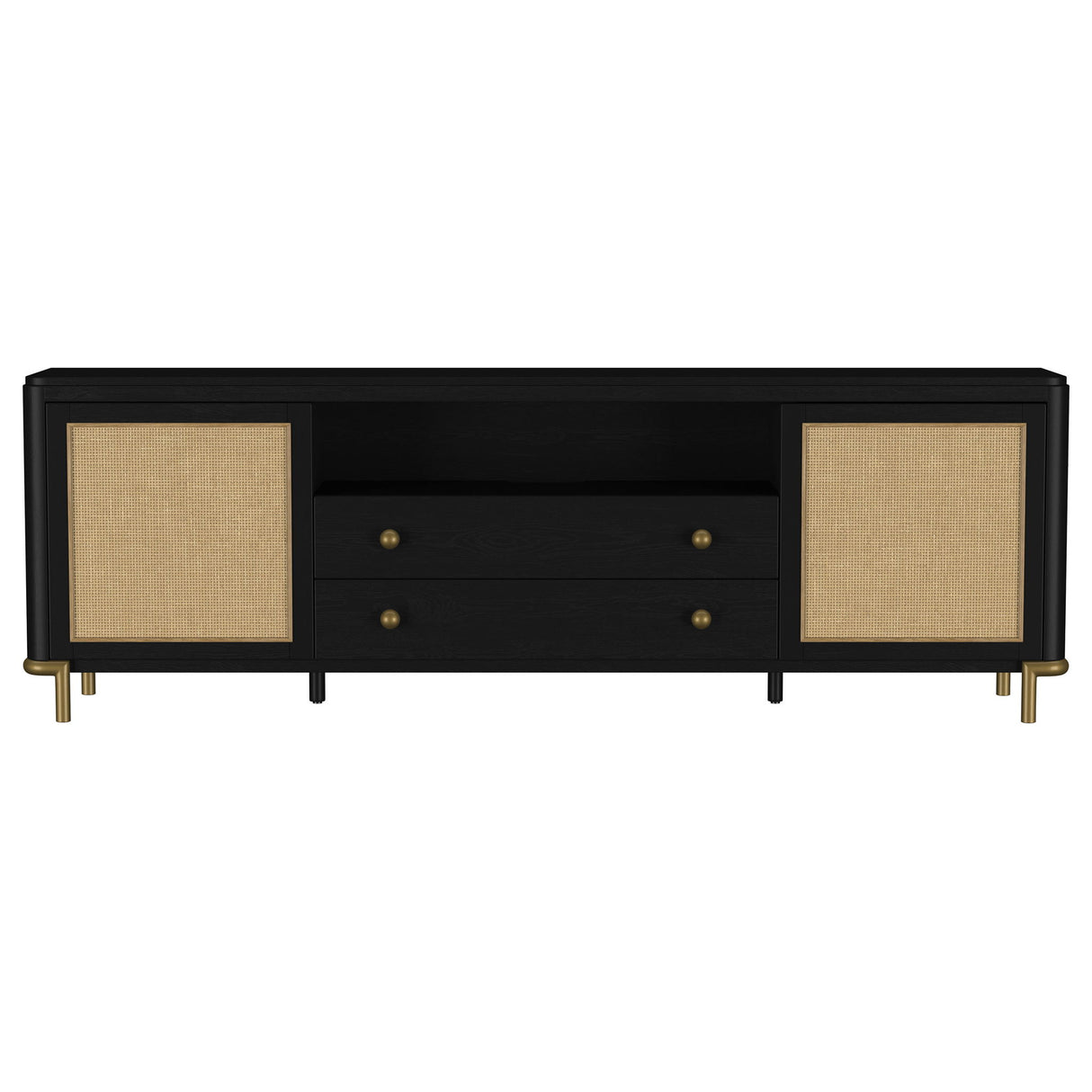 Benson - 2 Door TV Stand With Dual Drawers