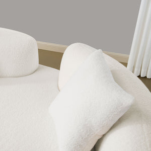Modern Curved Loveseat