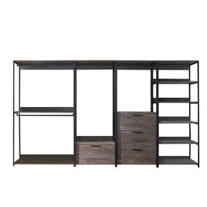 Monica - Walk-In Closet System, Extra Storage Space - Rustic