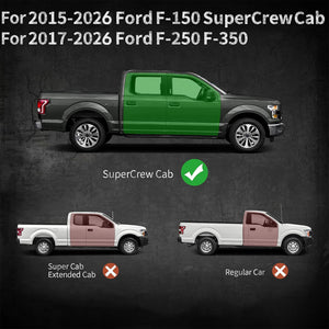 Running Boards for Ford SuperCrew Cab (2015-2026)