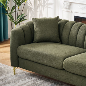 Tufted Oversized Sofa For Living Spaces