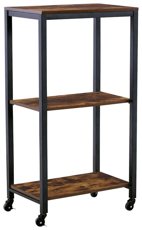 Bevinfield - Bar Cart - Brown / Black - Best Buy Furniture