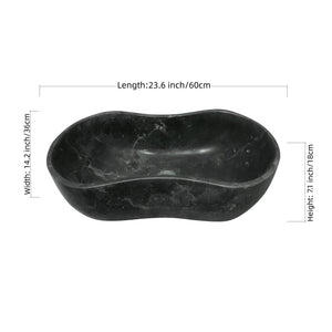 Bathroom Vessel Sink With Wavy Design