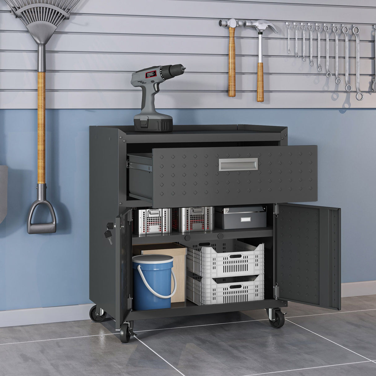 Fortress - Mobile Design Garage Cabinet