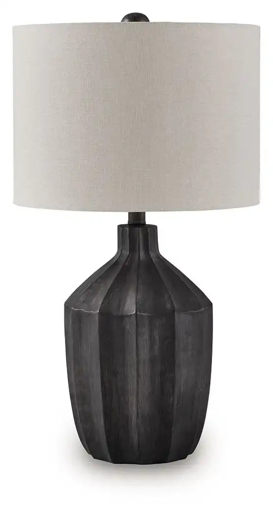 Jilton - Poly Table Lamp - Black - Best Buy Furniture
