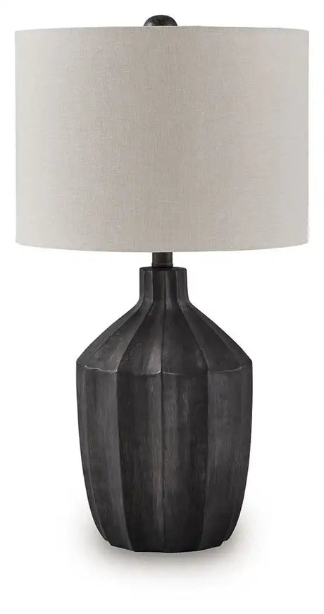 Jilton - Poly Table Lamp - Black - Best Buy Furniture