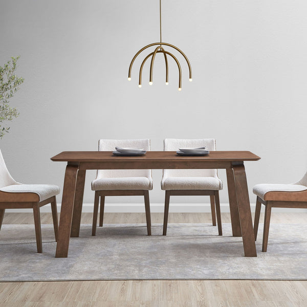 Ginny - 5 Piece With Side Chairs Dining Room Set - Walnut - Best Buy Furniture