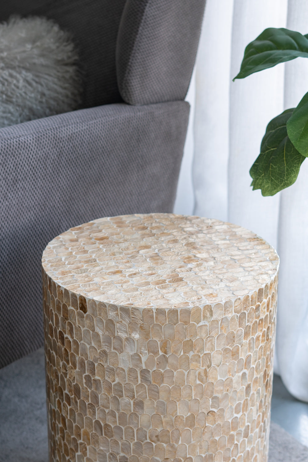 14x14x18" Cylindrical Accent Stool