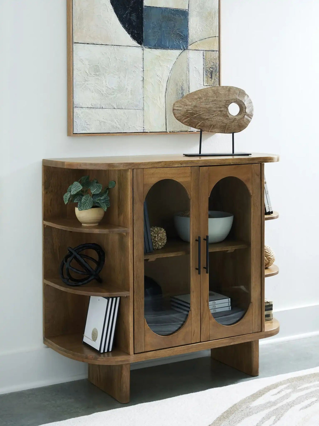 Niall - Accent Cabinet - Light Brown - Best Buy Furniture