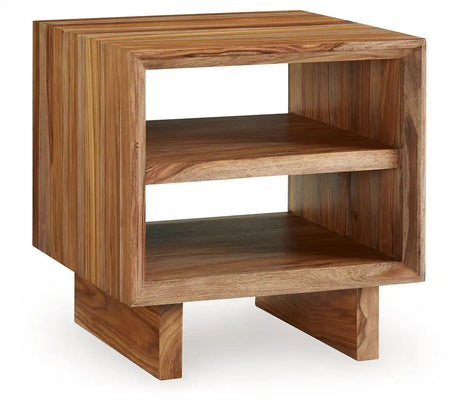 Dressonni - Square End Table - Brown - Best Buy Furniture