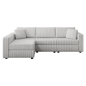 106.3" Soft L-shaped 4-Person Sofa