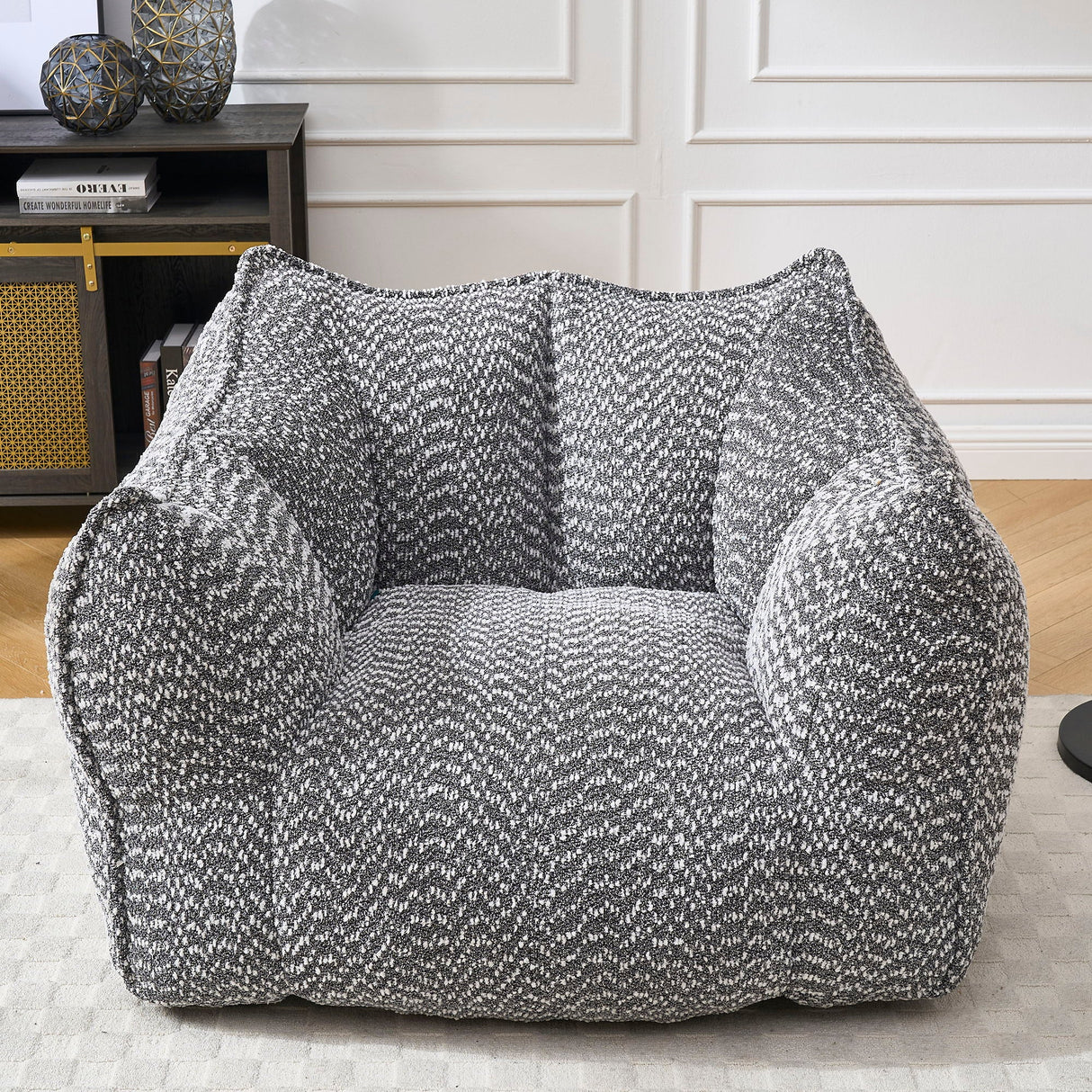 Comfortable Chenille Sofa Chairs With Highly Resilient Foam