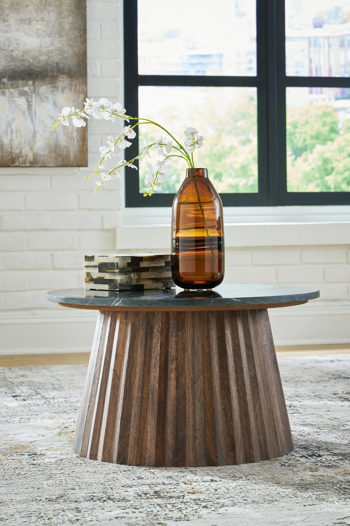 Ceilby - Accent Cocktail Table - Black / Brown - Best Buy Furniture