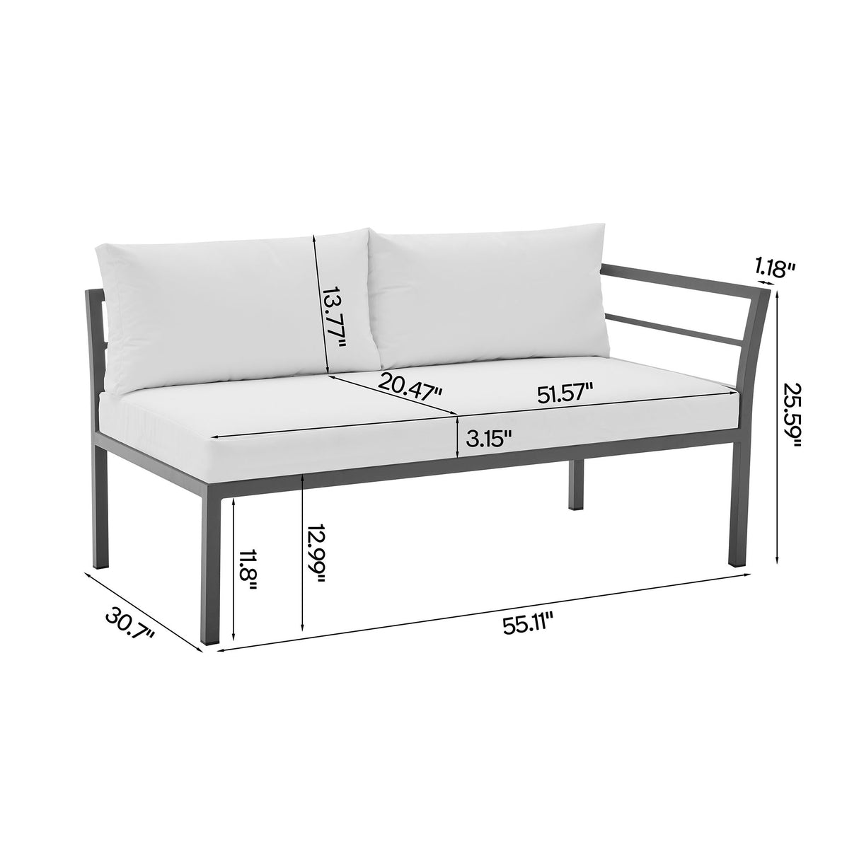 Sunnyside - 5 Piece Outdoor Conversation Set