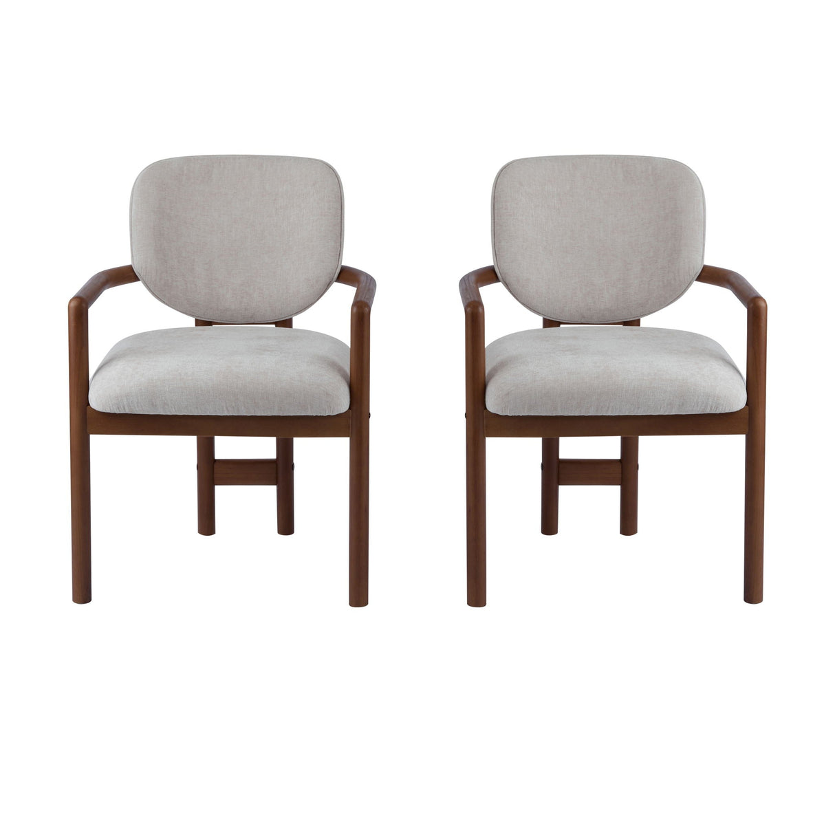 Upholstered Arm Dining Chairs (Set of 2) - Best Buy Furniture