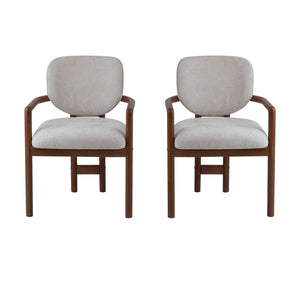 Upholstered Arm Dining Chairs (Set of 2) - Best Buy Furniture
