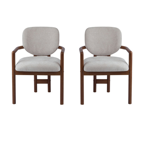 Upholstered Arm Dining Chairs (Set of 2) - Best Buy Furniture