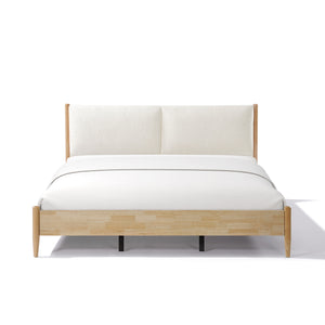 King Natural Wood Bed Frame