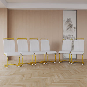 Side Dining Room Chair, Padded Seat High Back