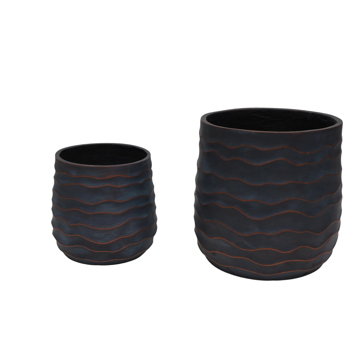 Large Round Planters Set of 2