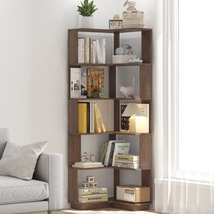 L-Shaped Design Corner Bookshelf