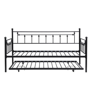 Twin Daybed With Trundle - Black