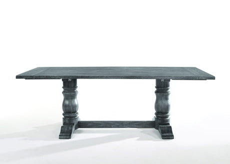 Leventis - Dining Table - Weathered Gray - Best Buy Furniture