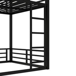 Metal Bunk Bed, Full XL Over Full XL Frame
