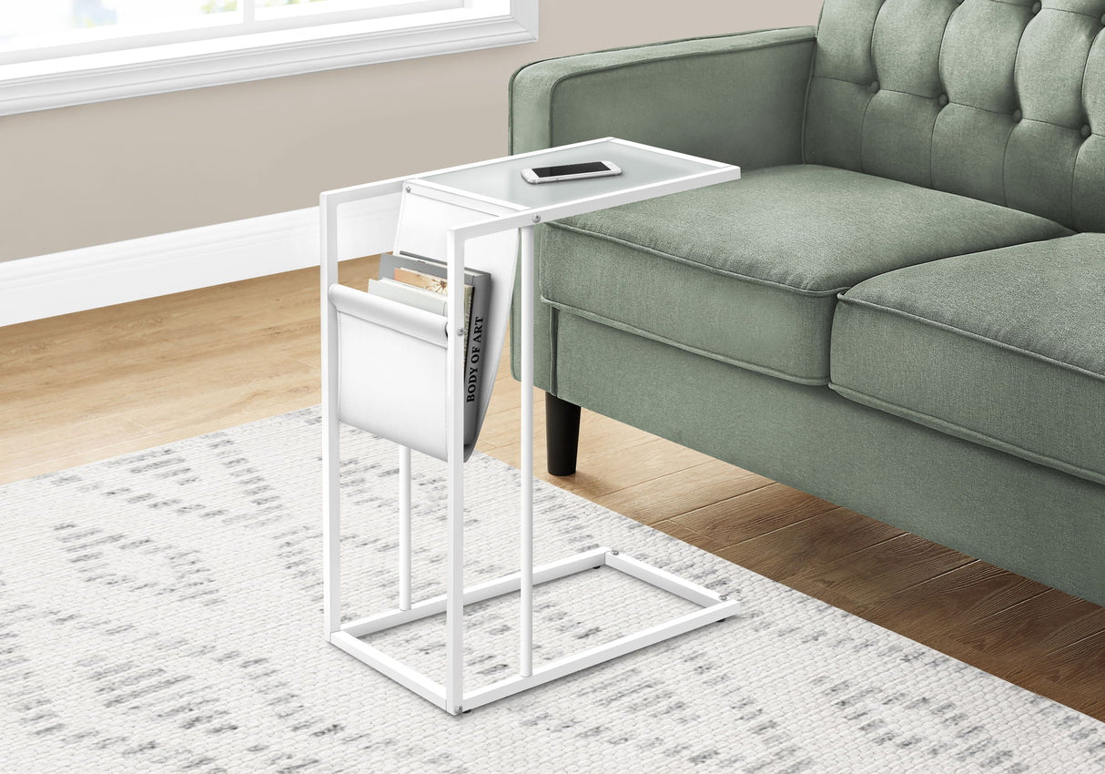 Accent Table, C - Shaped, Contemporary And Modern - White - Best Buy Furniture