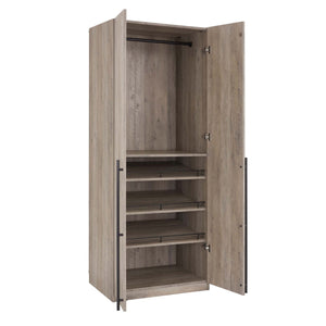 Lee - Free Standing Wardrobe Closet With Adjustable Shoe Shelves