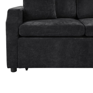 Modern L Shaped Sectional Sofa Bed With Hidden Storage Upholstery