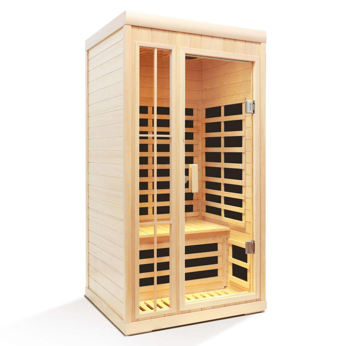 Deluxe One Person Far Infrared Hemlock Sauna Room