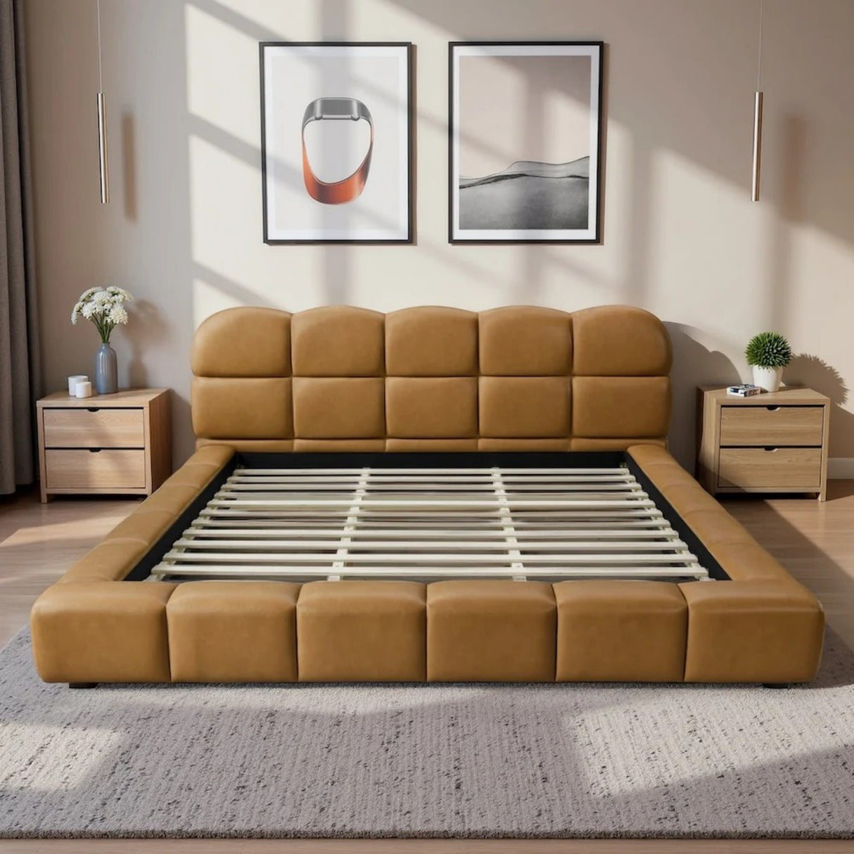 Roswell Luxurious King Size Platform Bed