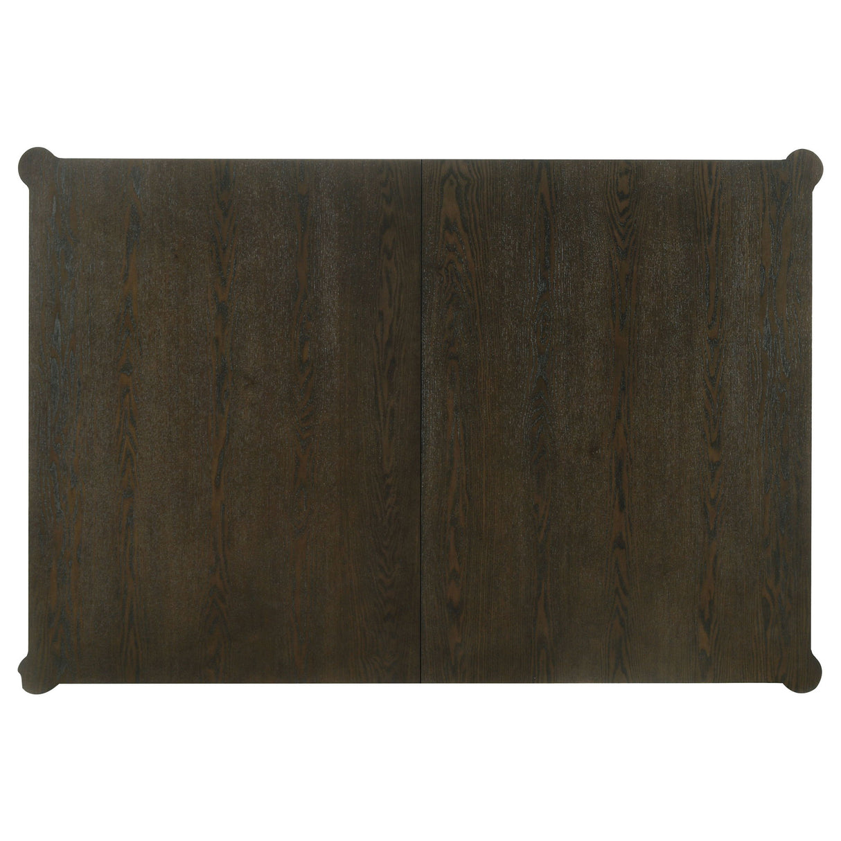 Blakely - Leaf Dining Table With Tapered Legs Accents - Ash Brown