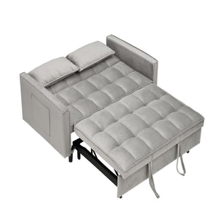 Sofa Bed With Pockets, 3 In 1 Convertible For Living Room